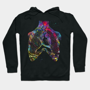 Human heart and lungs Hoodie